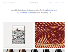 Tablet Screenshot of josephshipp.com